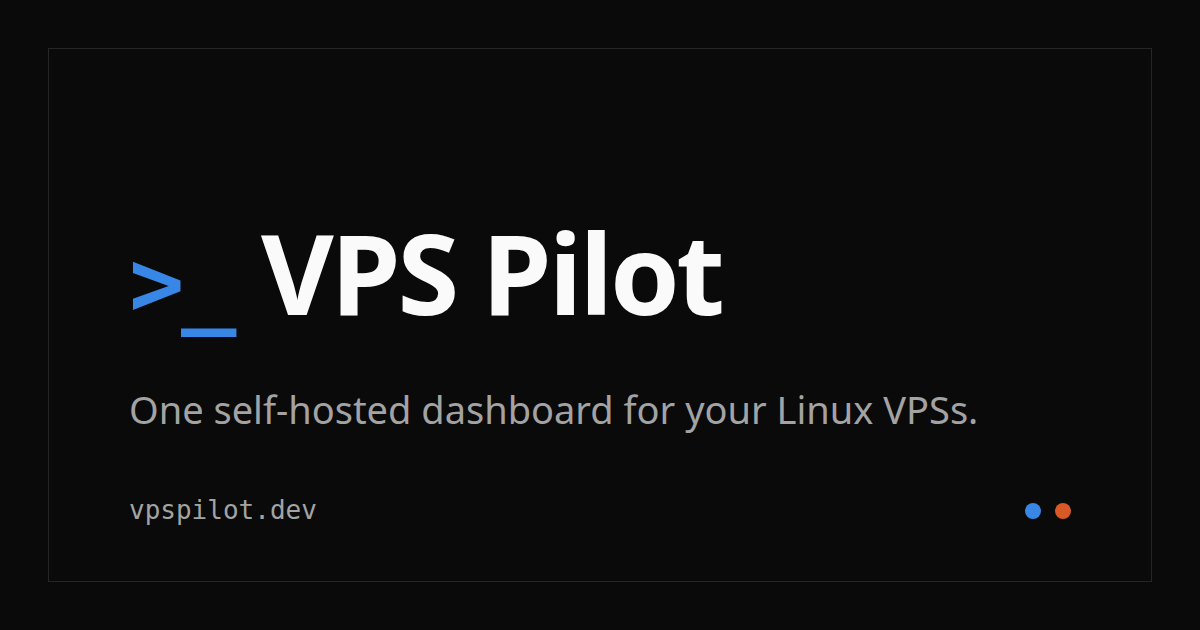 I restarted my abandoned server dashboard project and shipped v0.3.0: VPS Pilot